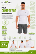 Polo Compresor Hombre FLOWING – Alto Rendimiento